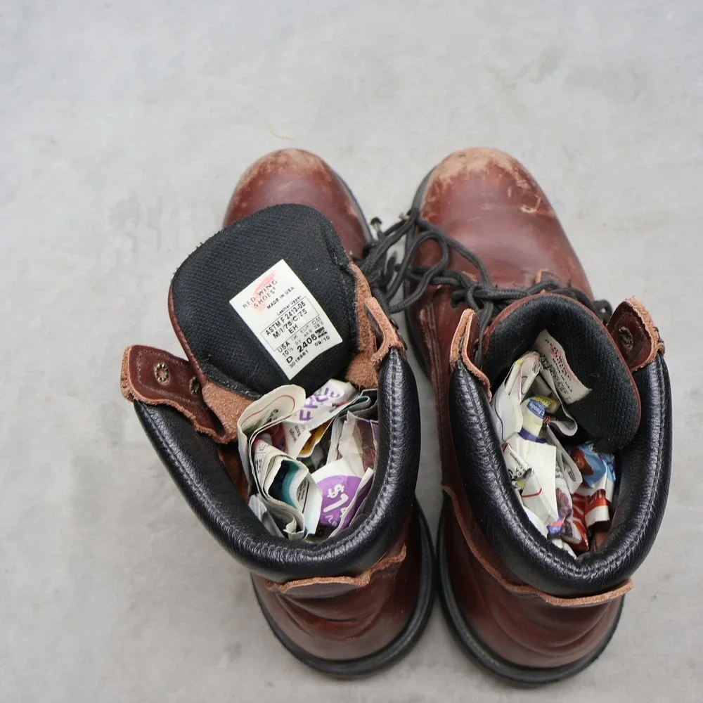 Red Wing Mens 10.5D Work Boots Red SuperSole 2.0 6